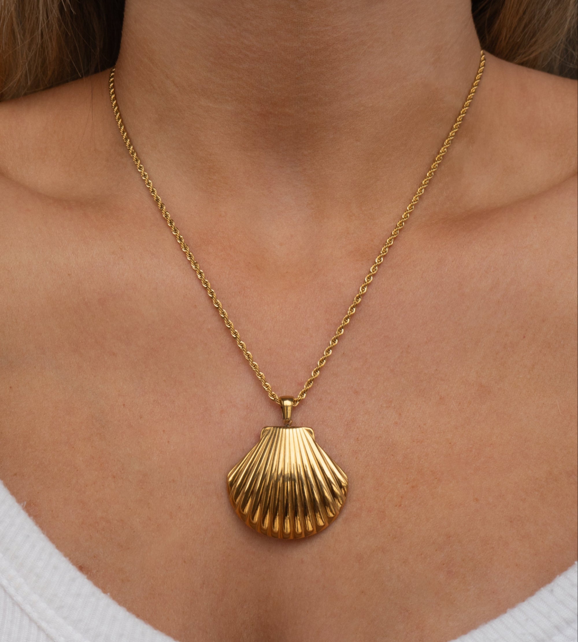 Large Shell Necklace – JacqMaria Jewelry