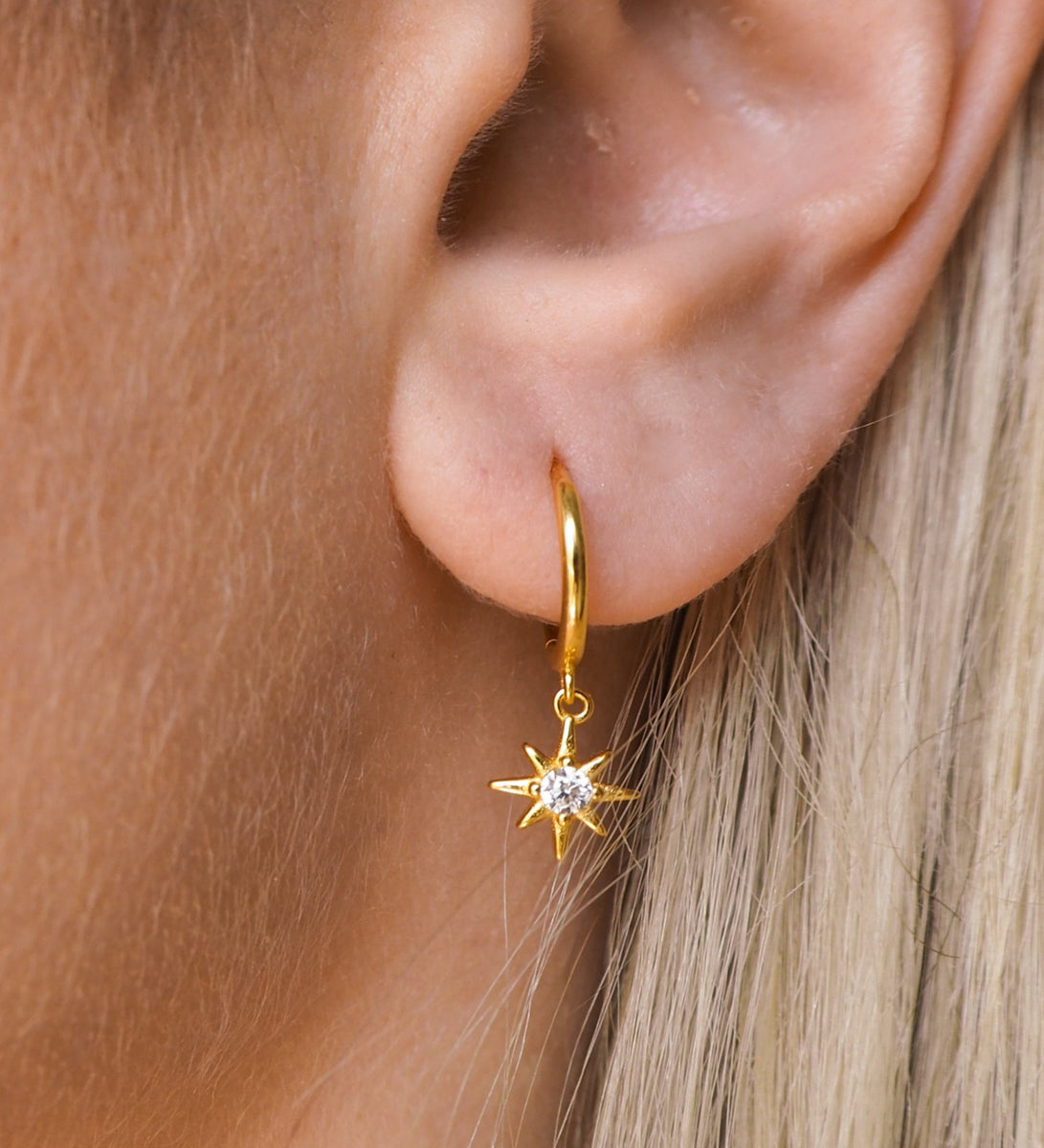 Ryder Earrings  Gold – JacqMaria Jewelry