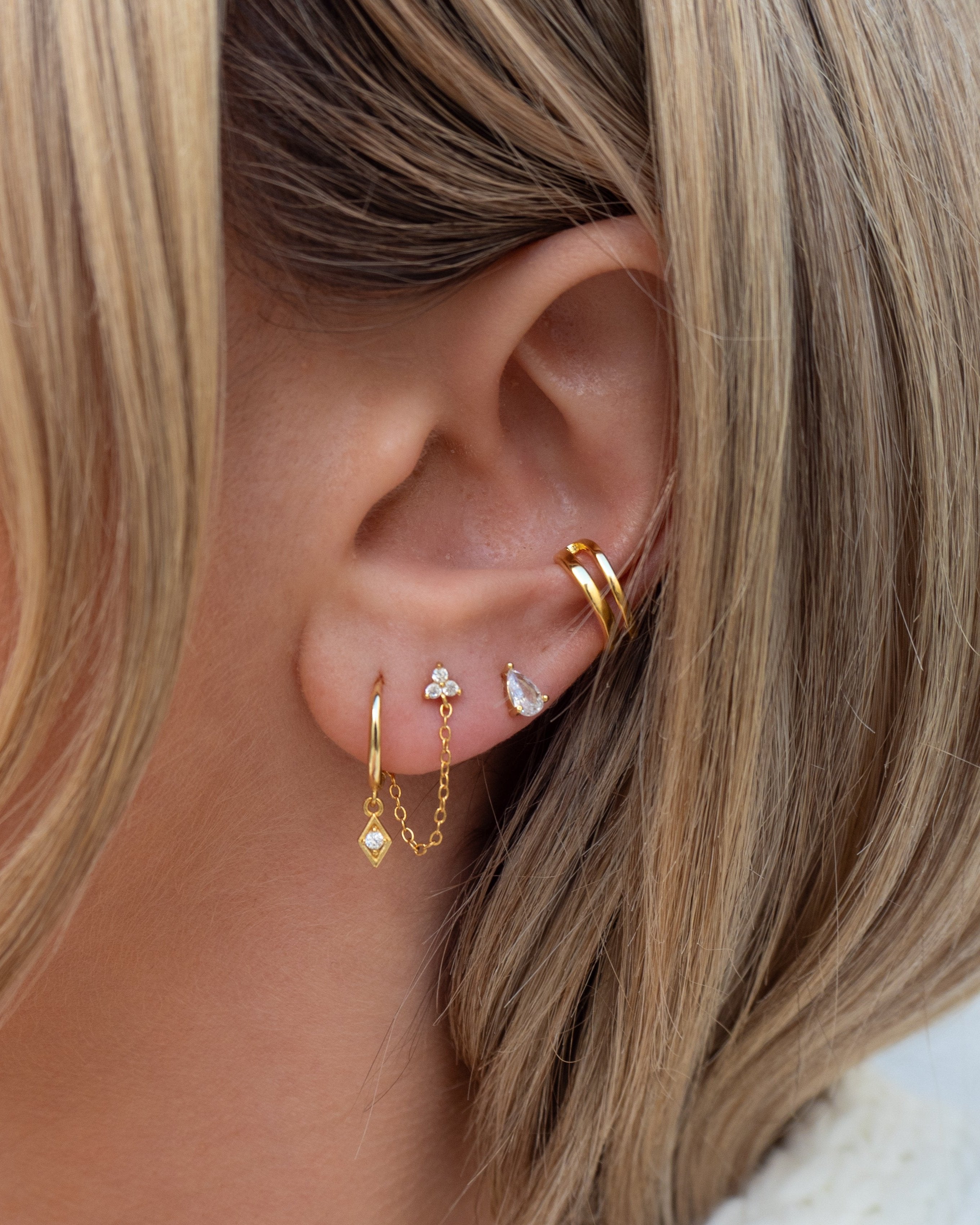 Rue Huggies | Gold – JacqMaria Jewelry