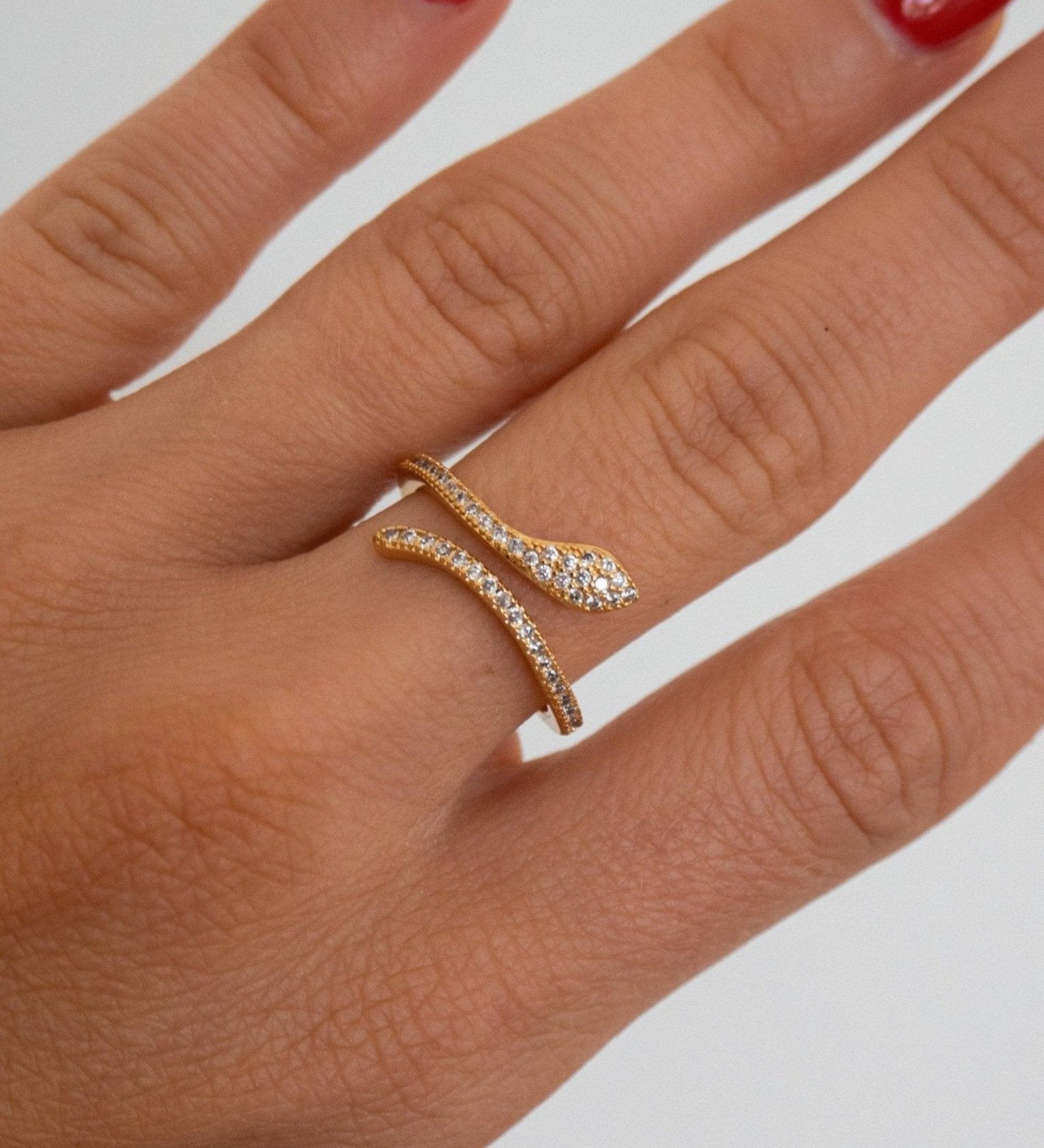 Pave Snake Ring – JacqMaria Jewelry