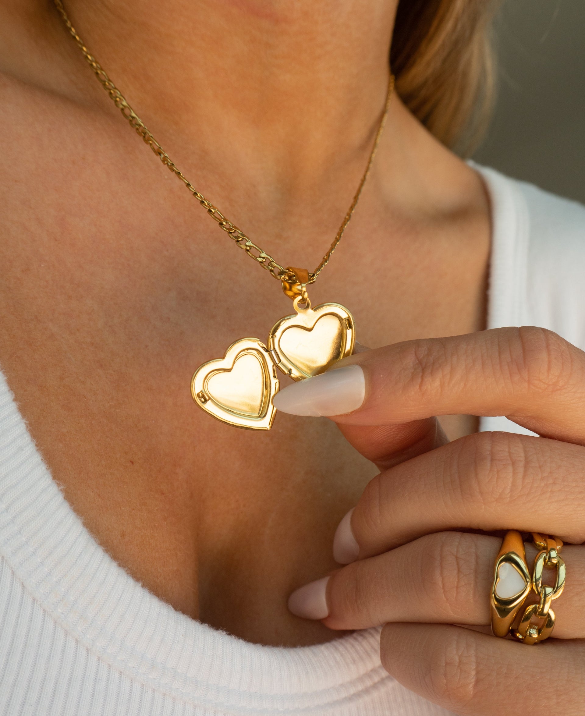 Heart Locket Necklace – JacqMaria Jewelry