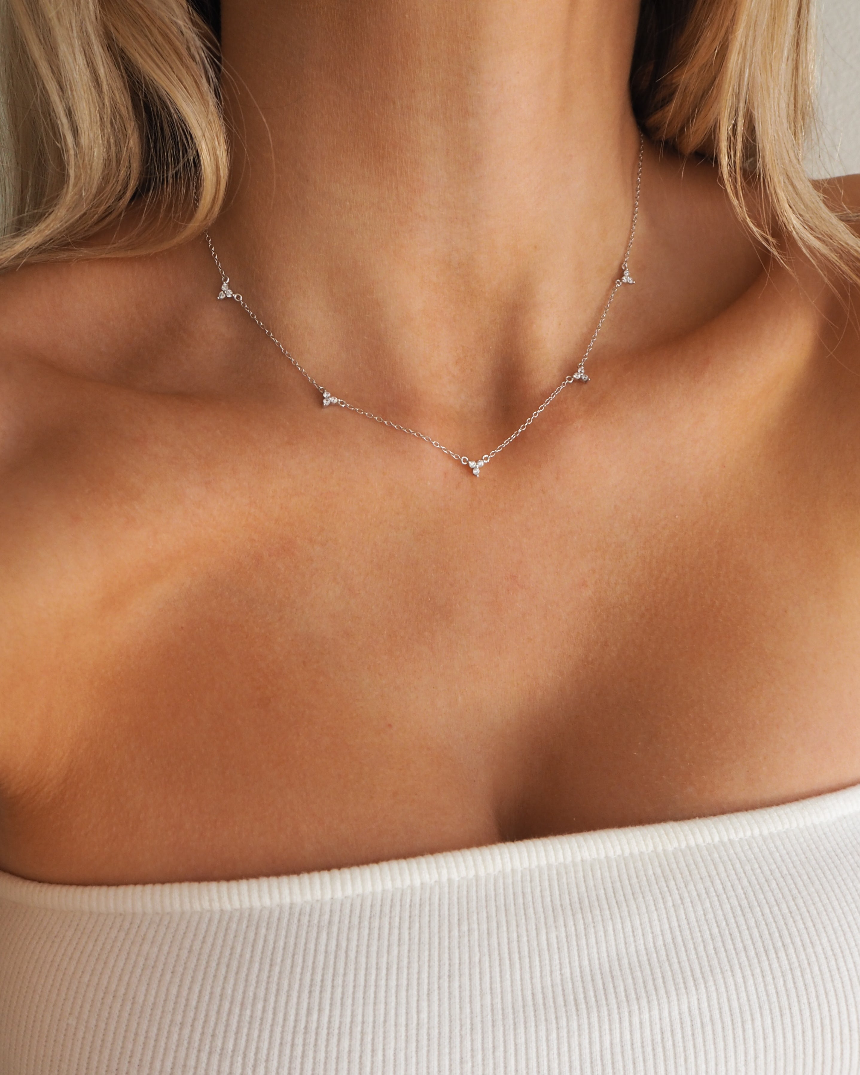 Dainty deals silver choker