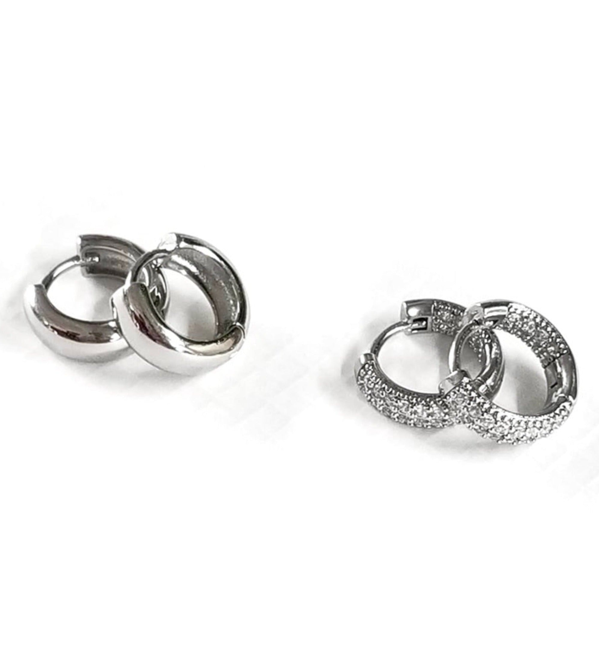 Chunky Baby Hoops  Silver – JacqMaria Jewelry
