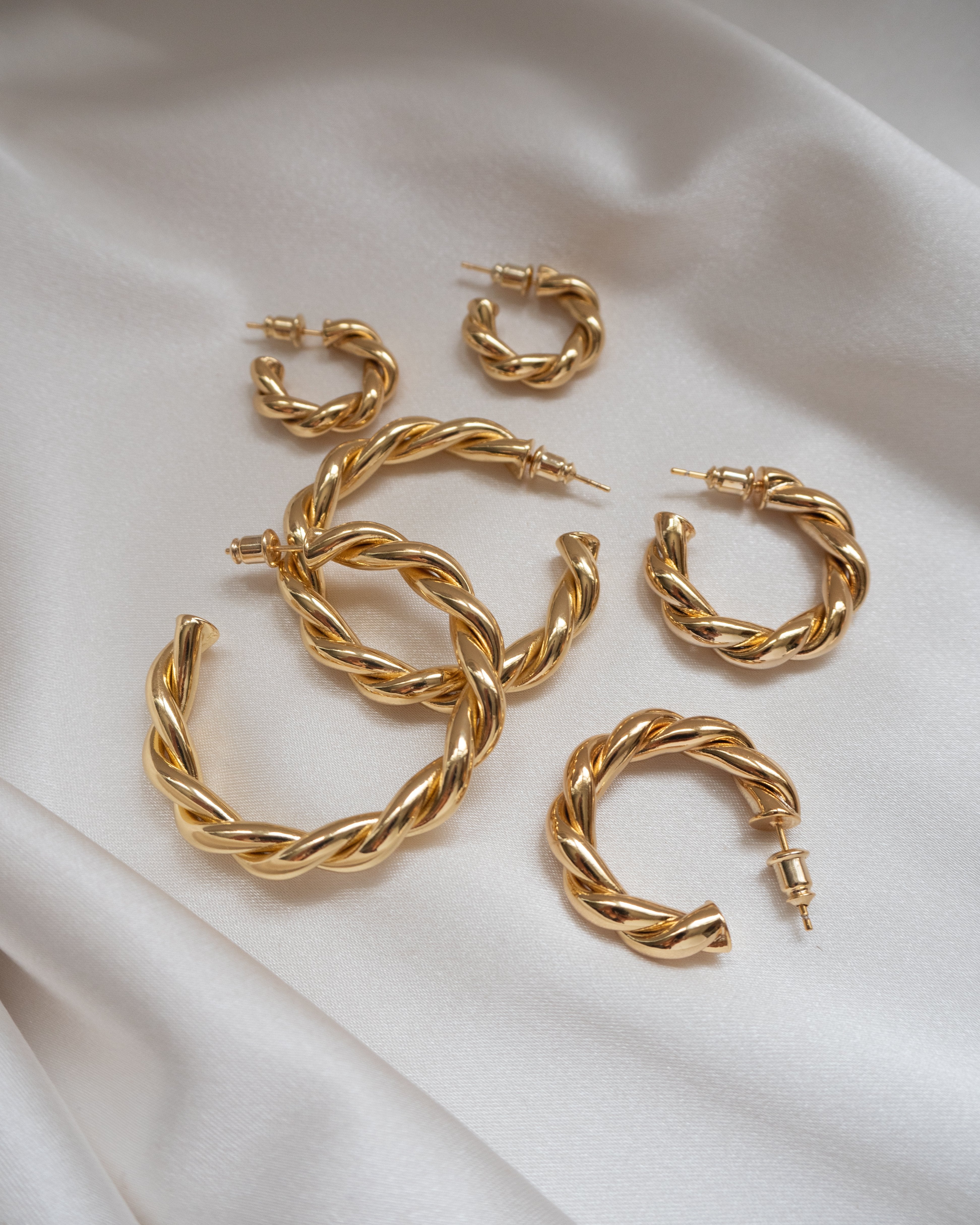 Very Large 57mm Gold Hoop Earrings. Twisted Design. Pre-owned Yellow 9ct  375 Gold Earrings. - Etsy UK | Vintage gold earrings, Gold hoop earrings,  Gold